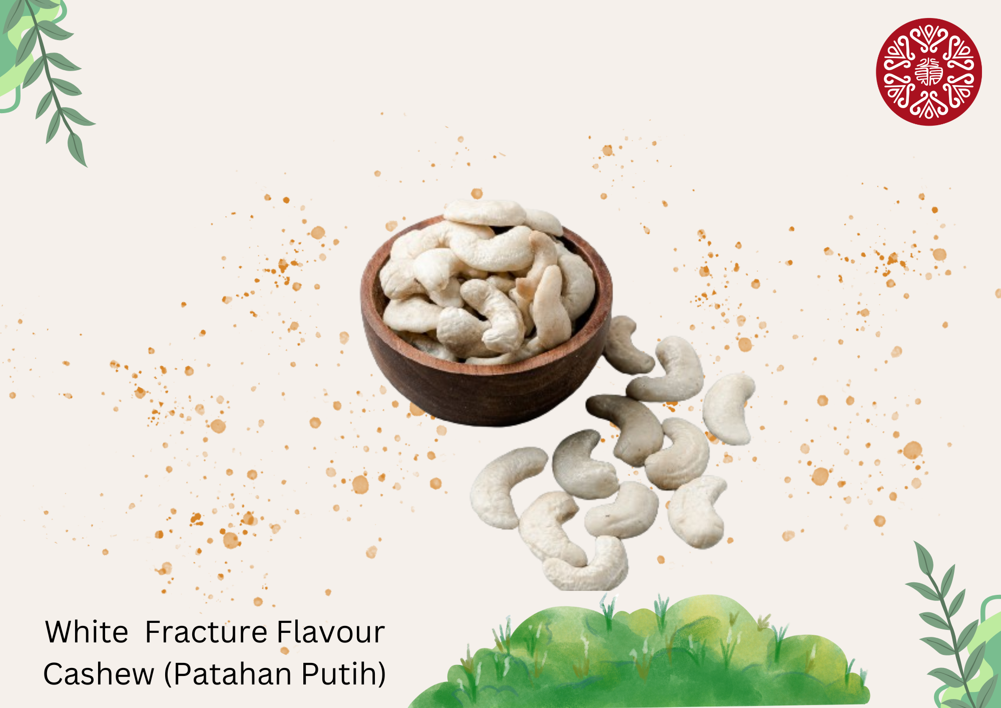 White Fracture Flavour Cashew With (Patahan Putih)